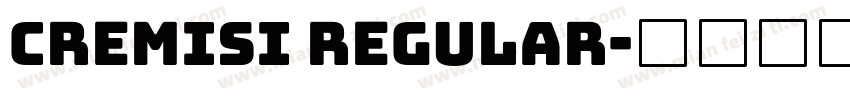 Cremisi Regular字体转换